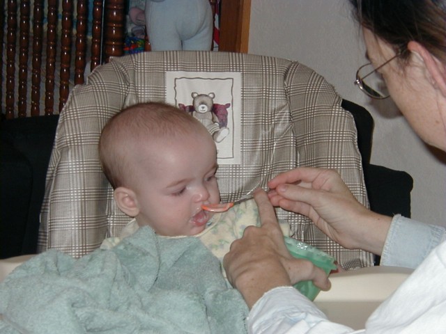 Eating with Mom